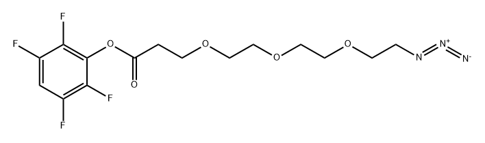 Azido-PEG3-TFP ester 化学構造式