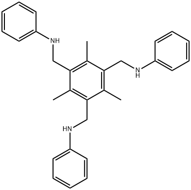 1,3,5-Benzenetrimethanamine, 2,4,6-trimethyl-N1,N3,N5-triphenyl- Structure