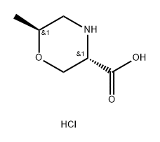 1807896-08-7 3-Morpholinecarboxylic acid, 6-methyl-,hydrochloride(1:1),(3R,6R)-rel-