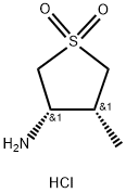 RAC-CIS-(3R,4S)-3-氨基-4-甲基-四氢噻吩-1,1-二氧化物 盐酸盐, 1807938-97-1, 结构式