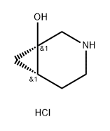 RAC-(1R,6R)-3-AZABICYCLO[4.1.0]HEPTAN-1-OL HYDROCHLORIDE, CIS, 1807939-27-0, 结构式