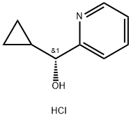 (R)-环丙基(吡啶-2-基)甲醇盐酸盐 结构式
