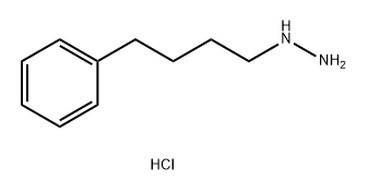 Hydrazine, (4-phenylbutyl)-, hydrochloride (1:2) Structure