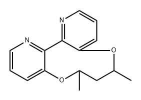 6H-[1,5]Dioxonino[7,6-b:8,9-b']dipyridine, 7,8-dihydro-6,8-dimethyl-, (6S,8S,13aR)- Struktur
