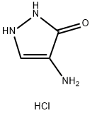 4-AMINO-2,3-DIHYDRO-1H-PYRAZOL-3-ONE DIHYDROCHLORIDE, 1808683-31-9, 结构式