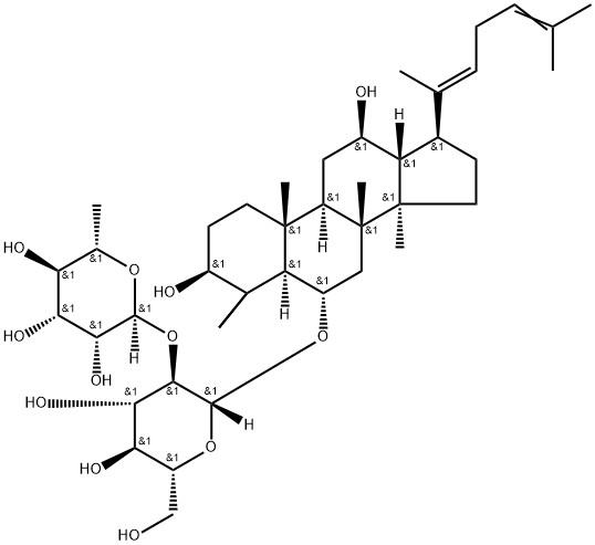 人参皂苷F4 结构式