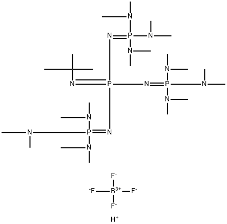 1-TERT-BUTYL-4,4,4-TRIS(DIMETHYLAMINO)-2,2-BIS[TRIS(DIMETHYLAMINO) PHOSPHORANYLIDE-NAMINO]-2LAMBDA5,4LAMBDA5-CATENADI(PHOSPHAZENIUM) BF4|磷腈基P4-T-BU四氟硼酸盐