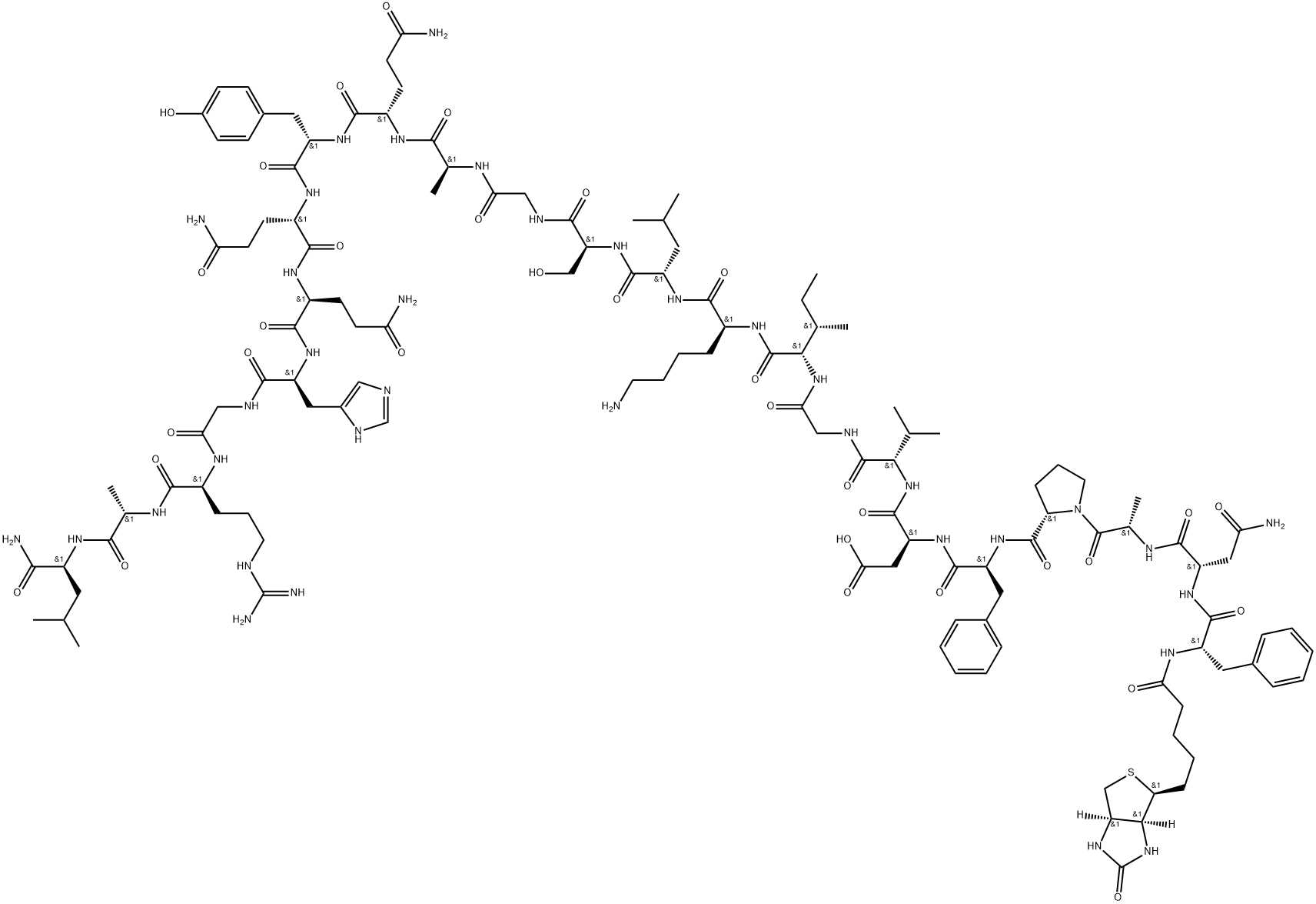 BIOTINYL-OBESTATIN (RAT) Structure