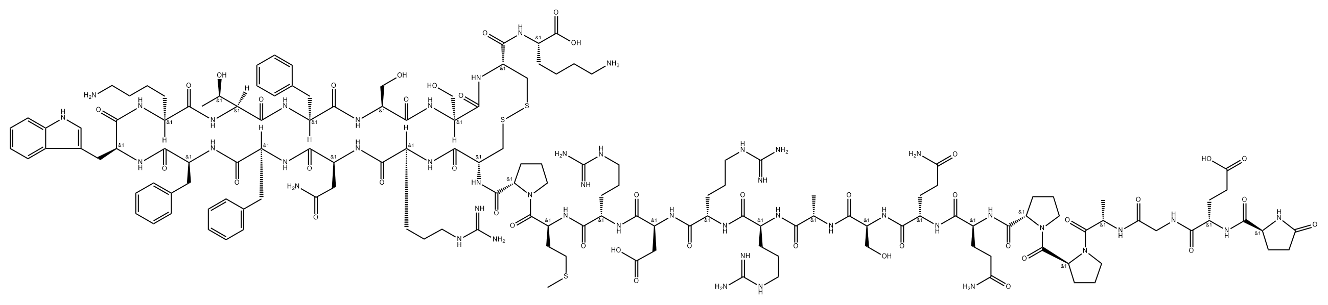 Cortistatin-29 (human) Struktur