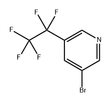 3-Bromo-5-(perfluoroethyl)pyridine Struktur