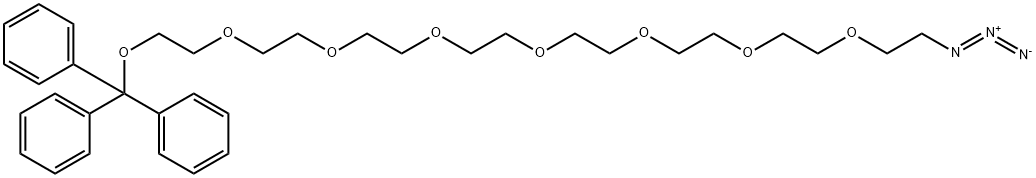 Trityl-PEG7-Azide Struktur