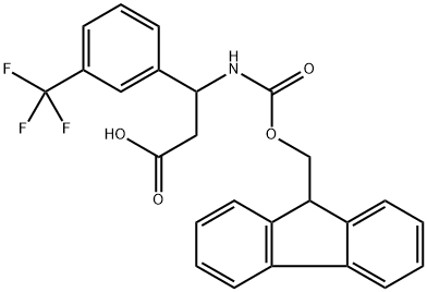 3-(9H-fluoren-9-ylmethoxy)carbonyl]amino}-3-(3-trifluoromethyl-phenyl)-propanoic acid Structure