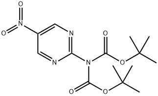 Imidodicarbonic acid, 2-(5-nitro-2-pyrimidinyl)-, 1,3-bis(1,1-dimethylethyl) ester 结构式
