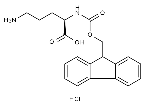 Fmoc-D-Orn-OH.HCl,1820569-07-0,结构式
