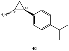 trans-2-(4-isopropylphenyl)cyclopropan-1-amine hydrochloride, 1820575-10-7, 结构式
