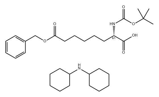 BOC-S-2-氨基辛二酸-8-苄酯 DCHA, 182058-64-6, 结构式