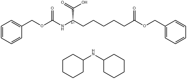 Cbz-S-2-Aminosuberic acid 8-(phenylmethyl) ester DCHA Struktur