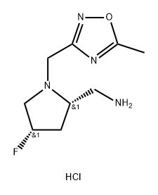 1820583-59-2 (2S,4S)-4-fluoro-1-[(5-methyl-1,2,4-oxadiazol-3-yl)methyl]pyrrolidin-2-yl]methanamine dihydrochloride