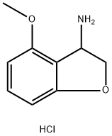 4-METHOXY-2,3-DIHYDRO-1-BENZOFURAN-3-AMINE HYDROCHLORIDE,1820641-42-6,结构式