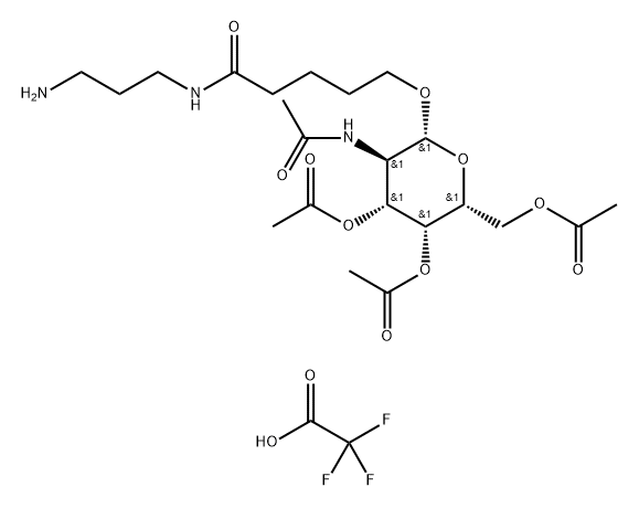 PENTANAMIDE, N-(3-AMINOPROPYL)-5-[[3,4,6-TRI-O-ACETYL-2-(ACETYLAMINO)-2-DEOXY-Β-D-GALACTOPYRANOSYL]O, 1820890-95-6, 结构式