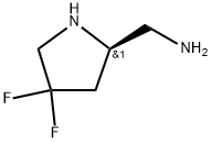 (R)-(4,4-Difluoropyrrolidin-2-yl)methanamine Struktur