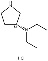3-Pyrrolidinamine, N,N-diethyl-, hydrochloride (1:1), (3R)- Structure