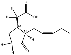 Jasmonic Acid-d5 (Mixture of Diastereomers, (-)-trans major),1821807-88-8,结构式