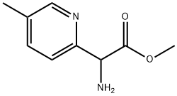 2-氨基-2-(5-甲基吡啶-2-基)乙酸甲酯 结构式