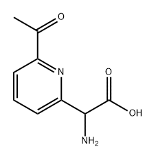 2-(6-acetylpyridin-2-yl)-2-aminoacetic acid 结构式