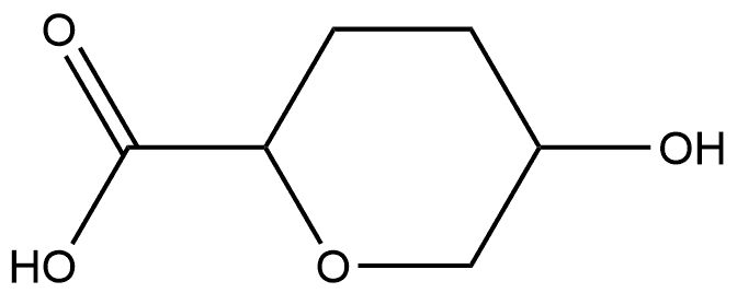 Hexonic acid, 2,6-anhydro-3,4-dideoxy- Structure