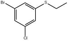 (3-bromo-5-chlorophenyl)(ethyl)sulfane Struktur