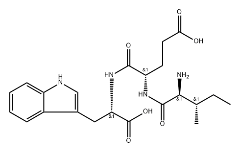 L-Tryptophan, L-isoleucyl-L-α-glutamyl- Struktur