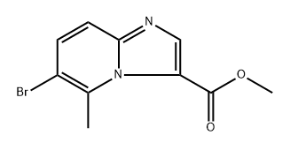 methyl 6-bromo-5-methylimidazo[1,2-a]pyridine-3-carboxylate 结构式