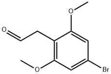 2-(4-溴-2,6-二甲氧基苯基)乙醛 结构式