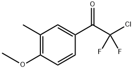 2-Chloro-2,2-difluoro-1-(4-methoxy-3-methyl-phenyl)-ethanone Struktur