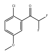 1-(2-chloro-5-methoxyphenyl)-2,2-difluoroethanone Struktur