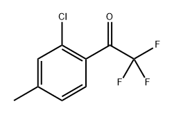 1-(2-chloro-4-methylphenyl)-2,2,2-trifluoroethanone 结构式