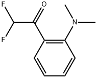 1-(2-Dimethylamino-phenyl)-2,2-difluoro-ethanone Struktur