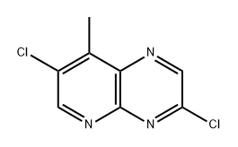 3,7-dichloro-8-methylpyrido[2,3-b]pyrazine Struktur