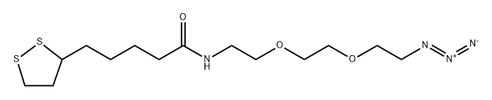 Lipoamido-PEG2-azide, 1826804-58-3, 结构式