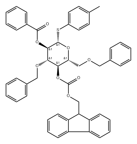 1828897-52-4 β-D-Glucopyranoside, 4-methylphenyl 3,6-bis-O-(phenylmethyl)-1-thio-, 2-benzoate 4-(9H-fluoren-9-ylmethyl carbonate)