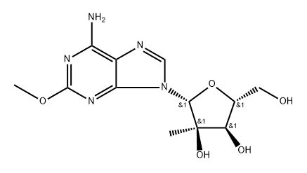2'-C-Methyl-2-Methoxyadenosine Structure