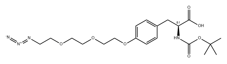 Boc-L-Tyr(PEG(3)-N3)-OH*DCHA Structure