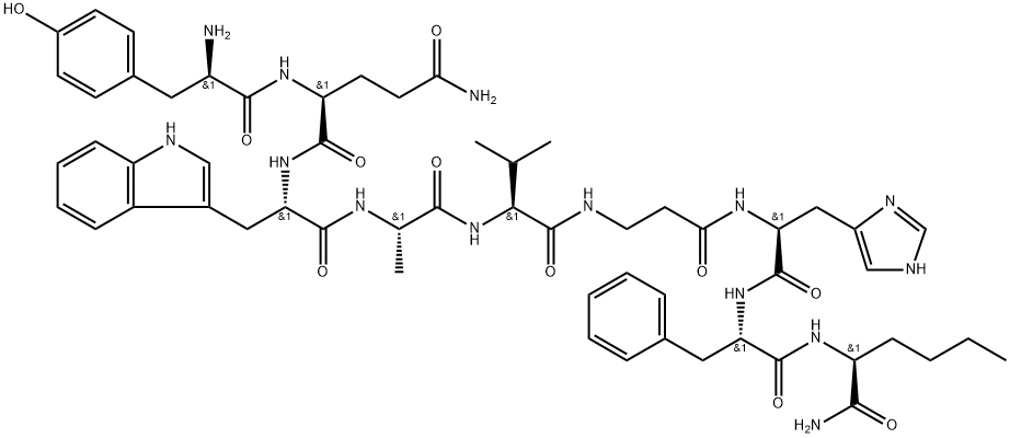 蛙皮素受体激动剂多肽, 183241-31-8, 结构式