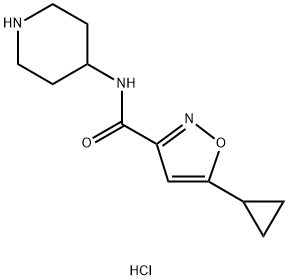 1834339-51-3 5-cyclopropyl-N-(piperidin-4-yl)isoxazole-3-carboxamide hydrochloride