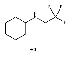 N-(2,2,2-trifluoroethyl)cyclohexanamine hydrochloride,1835746-08-1,结构式