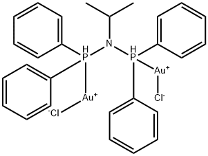Gold, dichloro[μ-[N-(diphenylphosphino)-N-(1-methylethyl)-P,P-diphenylphosphinous amide-P:P']]di- (9CI) Structure