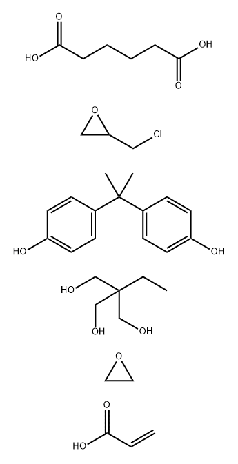 184181-05-3 Hexanedioic acid, polymer with (chloromethyl)oxirane, 2-ethyl-2-(hydroxymethyl)-1,3-propanediol, 4,4-(1-methylethylidene)bisphenol and oxirane, 2-propenoate