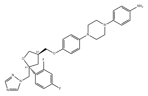 泊沙康唑杂质56, 184378-04-9, 结构式