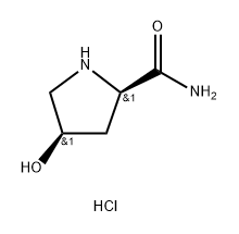 (2R,4R)-4-羟基吡咯烷-2-甲酰胺盐酸盐, 1844171-46-5, 结构式